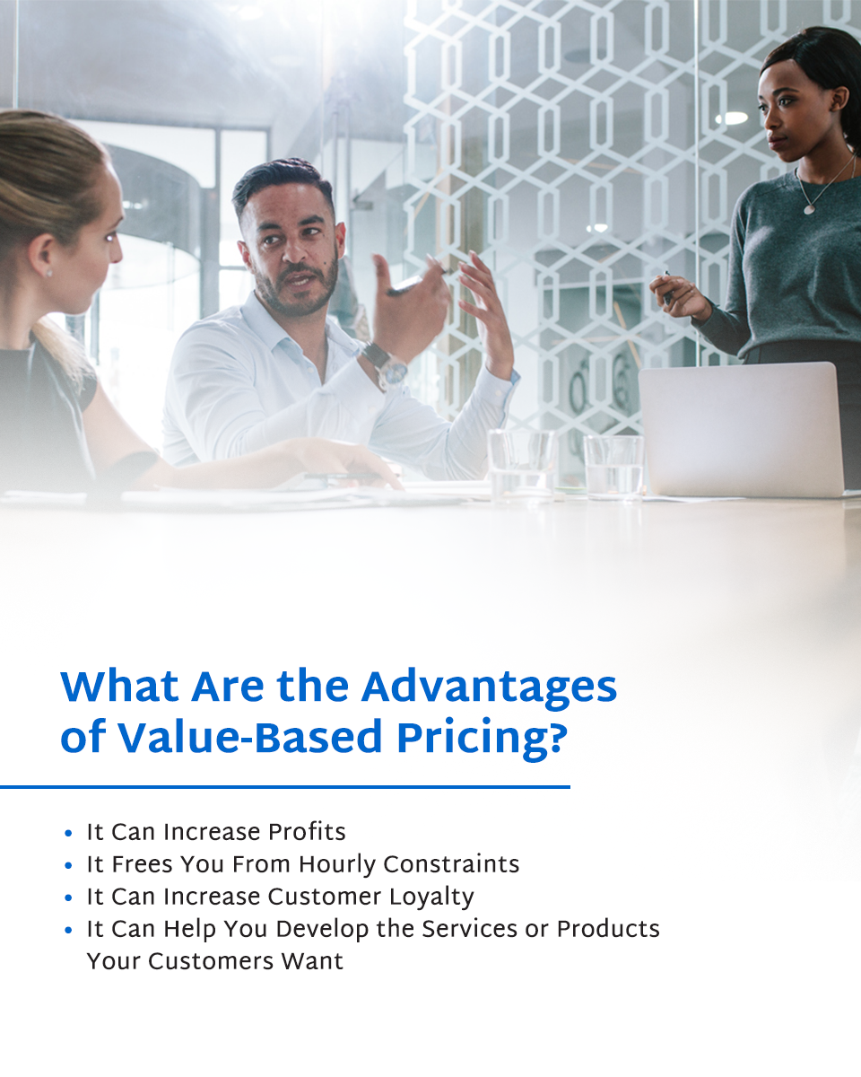 what are the advantages of value based pricing
